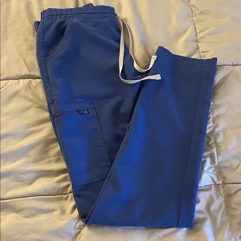 Figs Denim Blue Yola Skinny Scrub Pants